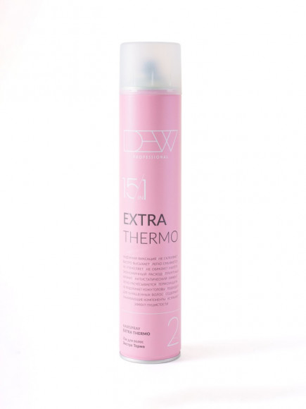 DEW PROFESSIONAL Лак для волос Dew Professional Extra Thermo 15 in 1 сильной фиксации 500 мл