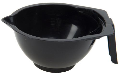 DEWAL T-1265 Чаша для краски DEWAL, черная, с ручкой, носиком и расческой на бортике, с резинкой на дне 30