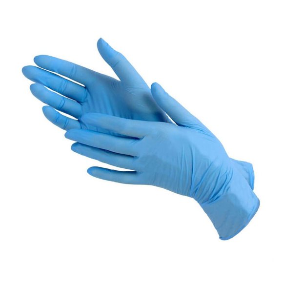 CHISTOVIE ПЕРЧАТКИ нитриловые голубые Gloves "S" - 100 шт