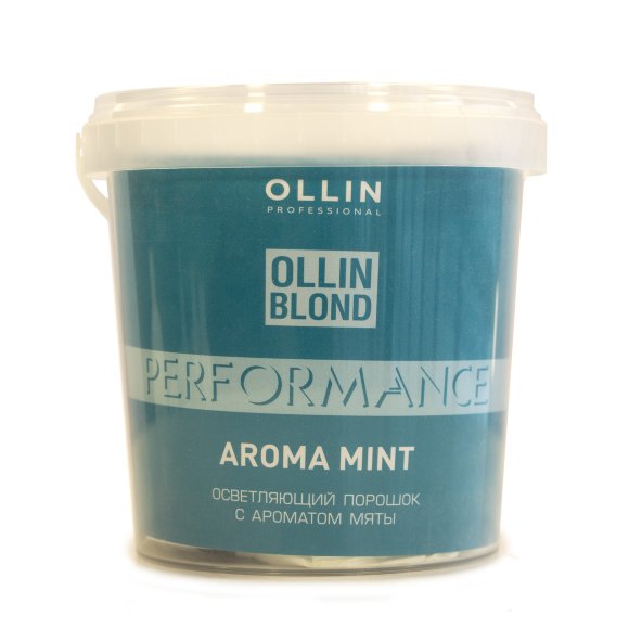 OLLIN PROFESSIONAL ПОРОШОК для осветления волос Performance Mint Aroma - 500 г