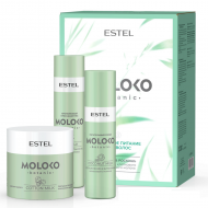 Набор "Полезное питание для волос" ESTEL Moloko botanic (шамп 250, маска 300, спрей 200)