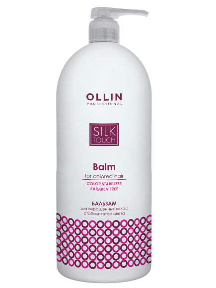 OLLIN PROFESSIONAL БАЛЬЗАМ для окрашенных волос Silk Touch - 1000 мл