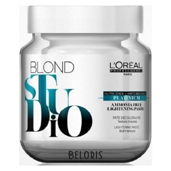 LOREAL PROFESSIONAL ПАСТА для осветления волос Blonde Studio Platinum Ammonia-Free - 500 г