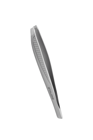 STALEKS ПИНЦЕТ для бровей (широкие скошенные кромки) п-15