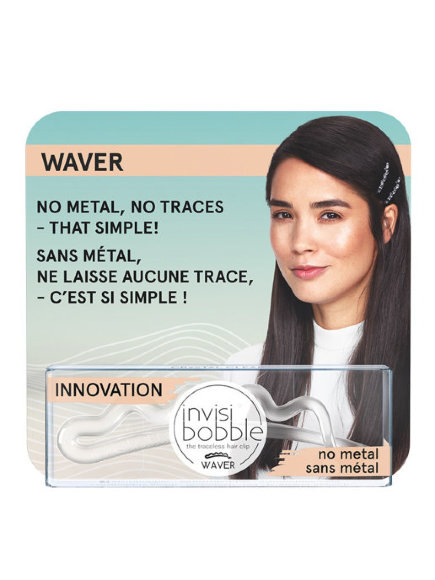 INVISIBOBBLE ЗАКОЛКА для волос Waver Crystal Clear One (прозрачная) - 1 шт