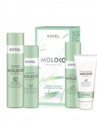Набор "Рецепт заботы для волос и тела" ESTEL Moloko botanic (шамп 250, бальз 200, спрей 200, гель 200)