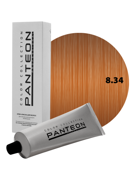 PANTEON 8.34 КРАСИТЕЛЬ Panteon (блондин золотисто-медный) - 100 мл