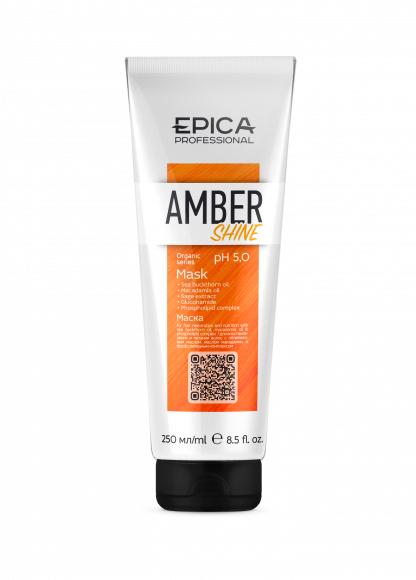 EPICA PROFESSIONAL Amber Shine ORGANIC МАСКА для восстановления и питания - 250 мл