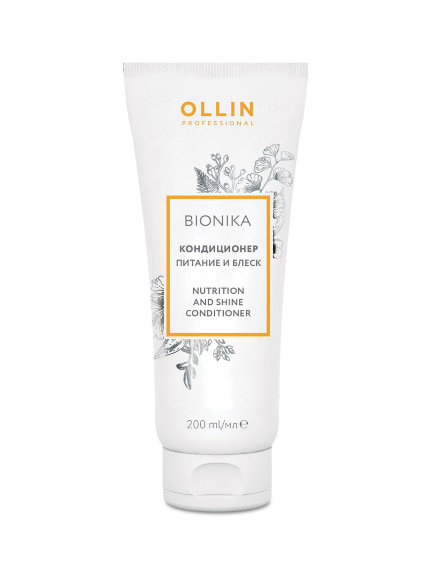 OLLIN PROFESSIONAL КОНДИЦИОНЕР для питания и блеска волос Bionika Nutrition And Shine - 200 мл