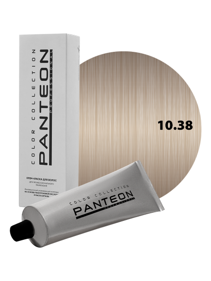 PANTEON 10.38 КРАСИТЕЛЬ Panteon (очень светлый блондин золотисто-жемчужный) - 100 мл