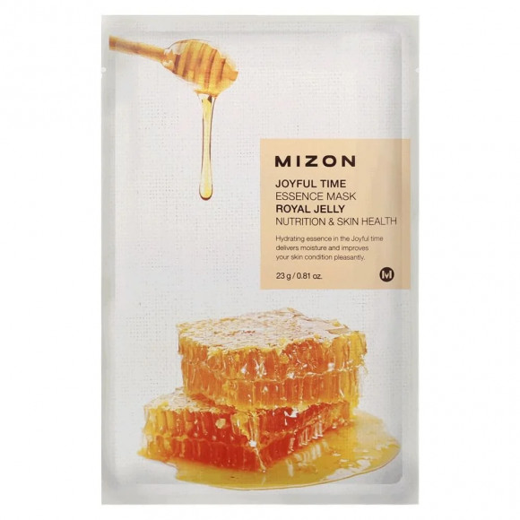 KOREA MIZON Joyful Time Essence Mask Royal Jelly Тканевая маска для лица с экстрактом маточного молочка 23