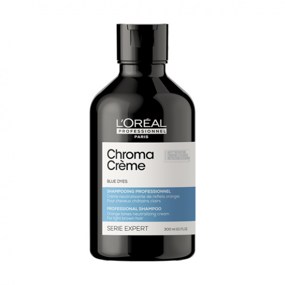 LOREAL PROFESSIONAL ШАМПУНЬ-крем синий для нейтрализации оранжевого оттенка Chroma Creme - 300 мл