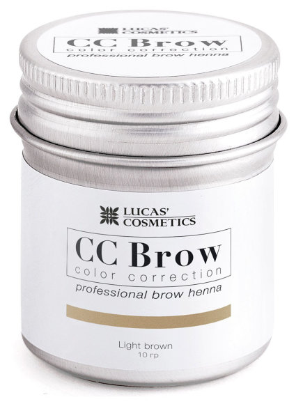 LUCAS COSMETICS ХНА для бровей CC Brow в баночке (light brown/светло-коричневый) - 10гр