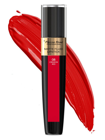 PIERRE RENE ПОМАДА для губ жидкая матовая Matte Fluid Lipstick 08 (классический красный)