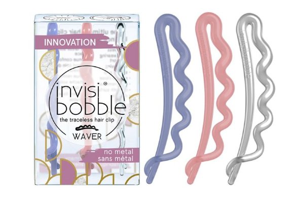 INVISIBOBBLE ЗАКОЛКА для волос (с подвесом) Waver Plus I Lava You More (прозрачном, голубом и розовом ) - 3 шт