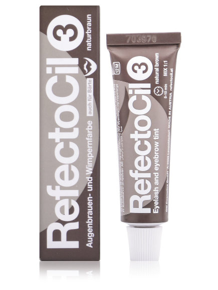 REFECTOCIL КРАСКА 3 для бровей и ресниц Refectocil коричневая 15 мл