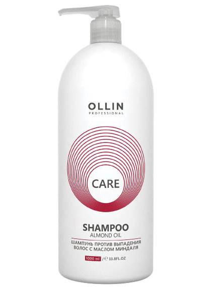 OLLIN PROFESSIONAL ШАМПУНЬ с маслом миндаля против выпадения волос Care Almond Oil - 1000 мл