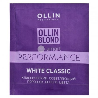 OLLIN PROFESSIONAL ПОРОШОК для осветления волос Performance Blond Performance White Classic - 30 г