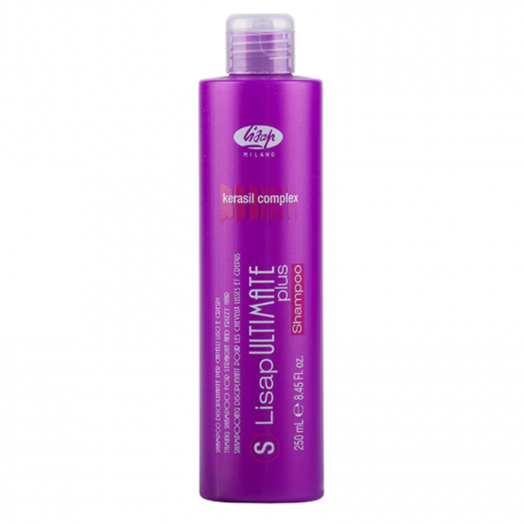 LISAP MILANO ШАМПУНЬ с разглаживающим действием для гладких и вьющихся волос S-Lisap Ultimate Plus Taming Shampoo - 250 мл