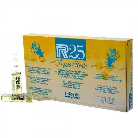 DIKSON АМПУЛЫ с тонизирующим эффектом на основе пчелиного маточного молочка для тонких волос P.R.25 Pappa Reale - 10 мл