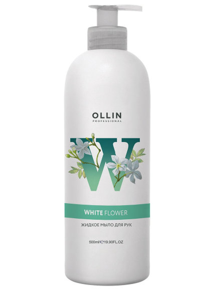 OLLIN PROFESSIONAL МЫЛО жидкое для рук White Flower - 500 мл