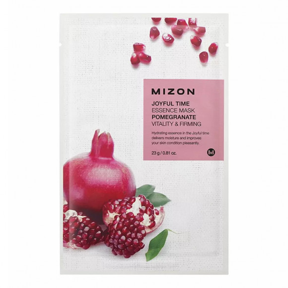 KOREA MIZON Joyful Time Essence Mask Pomegranate Тканевая маска для лица с экстрактом гранатового сока 23г