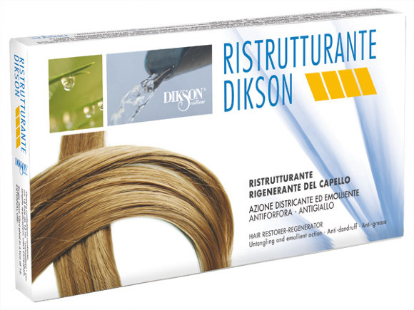 DIKSON АМПУЛА для очень сухих и поврежденных волос Ristrutturante - 12 мл