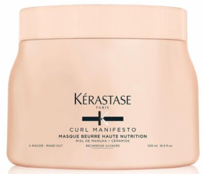KERASTASE МАСКА питательная для кудрявых и вьющихся волос Curl Manifesto Beurre Haute Nutrition - 500 мл