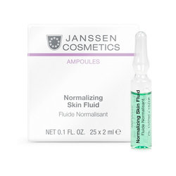 JANSSEN АМПУЛЫ нормализующий концентрат для ухода за жирной кожей (3шт) Ampoules Normalizing Fluid - 2 мл