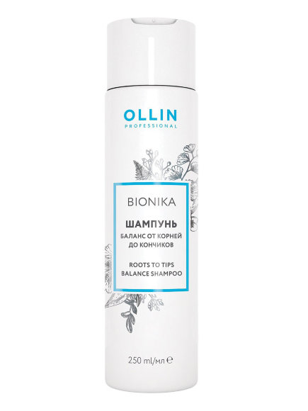 OLLIN PROFESSIONAL ШАМПУНЬ нормализующий баланс кожи головы Bionika Roots To Tips Balance - 250 мл