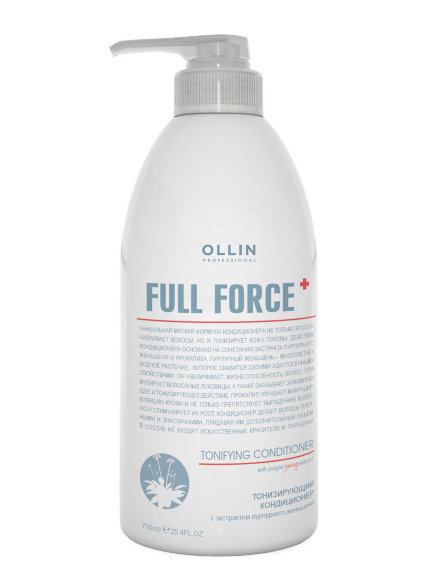 OLLIN PROFESSIONAL КОНДИЦИОНЕР тонизирующий Full Force With Purple Ginseng Extract - 750 мл