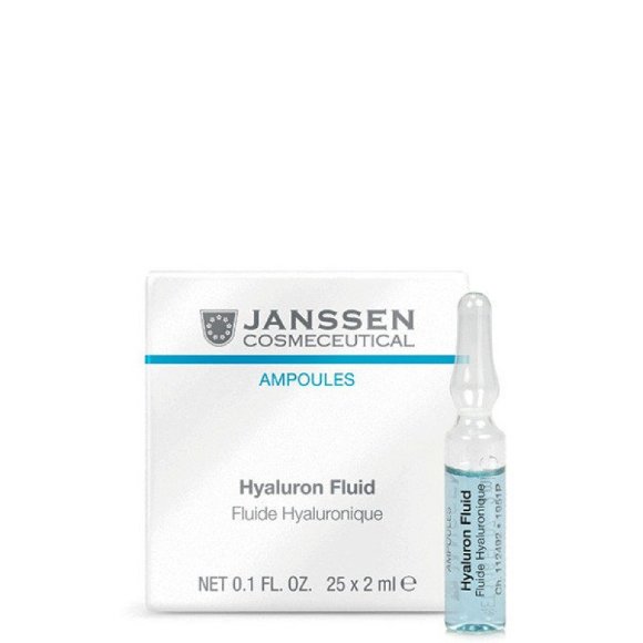 JANSSEN АМПУЛЫ ультраувлажняющая сыворотка с гиалуроновой кислотой (3шт) Ampoules Hyaluron Fluid - 2 мл