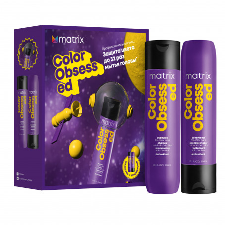 MATRIX НАБОР 2024 Total Results Color Obsessed для защиты цвета окрашенных волос (шампунь+кондиционер)