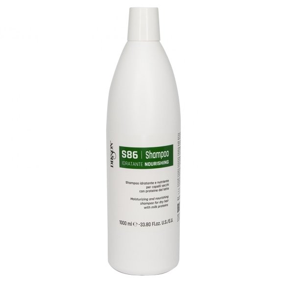 DIKSON ШАМПУНЬ увлажняющий и питательный для сухих волос с протеинами молока Nourishing S86 - 980 мл