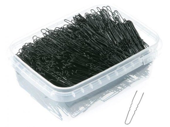 SIBEL ШПИЛЬКИ для волос волнистые 45 мм черные - 500 г