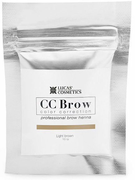 LUCAS COSMETICS ХНА для бровей CC Brow в саше (light brown/светло-коричневый) - 10гр