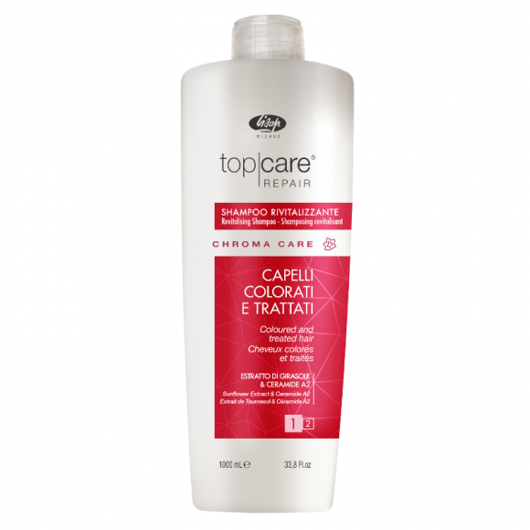 LISAP MILANO ШАМПУНЬ оживляющий для окрашенных волос – «Top Care Repair Chroma Care Revitalizing Shampoo» - 1000 мл