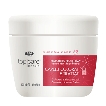 LISAP MILANO МАСКА восстанавливающая защитная для окрашенных поврежденных волос - «Top Care Repair Chroma Care Protective Mask» - 500 мл