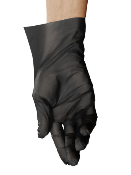 BEYONDA Перчатки ТРЕ из термопластичного эластомера текстурированные черные М - 200/2000