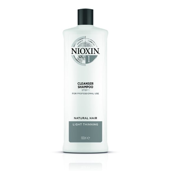 NIOXIN ШАМПУНЬ для натуральных волос с тенденцией к истончению Cleanser System 1 - 1000 мл