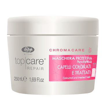 LISAP MILANO МАСКА восстанавливающая защитная для окрашенных поврежденных волос - «Top Care Repair Chroma Care Protective Mask» - 250 мл