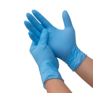 ПЕРЧАТКИ нитриловые M голубые Gloves - 100 шт