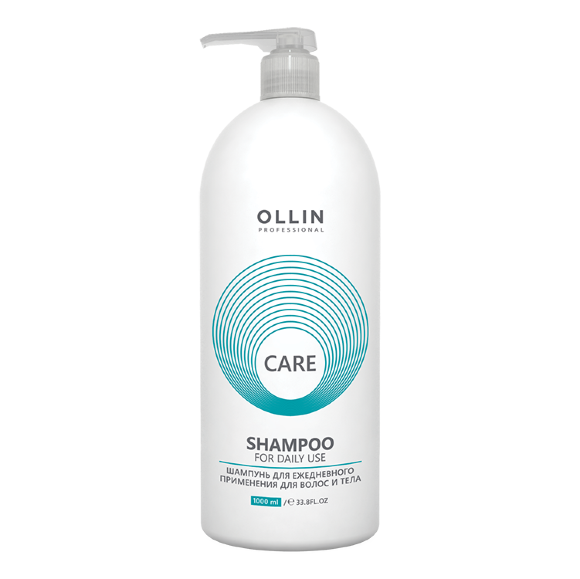 OLLIN PROFESSIONAL Шампунь для ежедневного применения для волос и тела CARE, 1000 мл