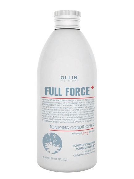 OLLIN PROFESSIONAL КОНДИЦИОНЕР тонизирующий Full Force With Purple Ginseng Extract - 300 мл