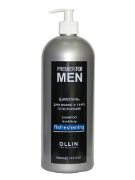 ШАМПУНЬ для волос и тела освежающий Premier For Men - 1000 мл