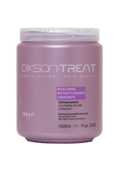 DIKSON МАСКА восстанавливающая и увлажняющая для волос с витамином F Treat Restructuring - 1000 мл