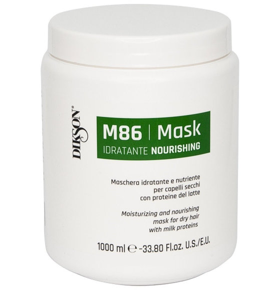 DIKSON МАСКА увлажняющая и питательная для сухих волос с протеинами молока Nourishing M86 - 1000 мл