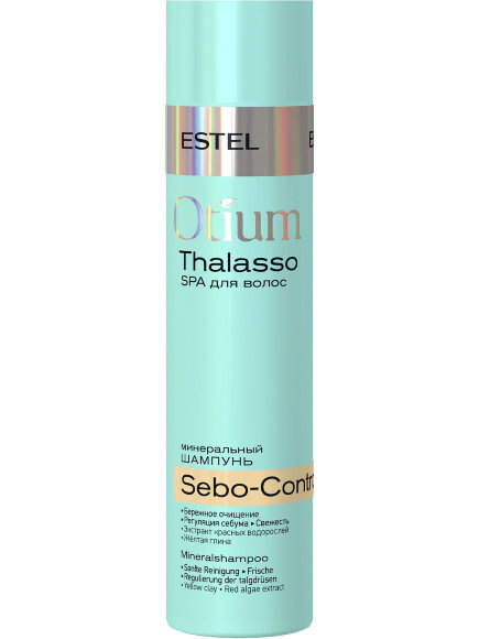 ESTEL PROFESSIONAL ШАМПУНЬ минеральный для жирной кожи головы Otium Thalasso Sebo-Control - 250 мл