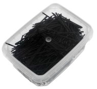 НЕВИДИМКИ для волос гладкие 50 мм черные - 500 г